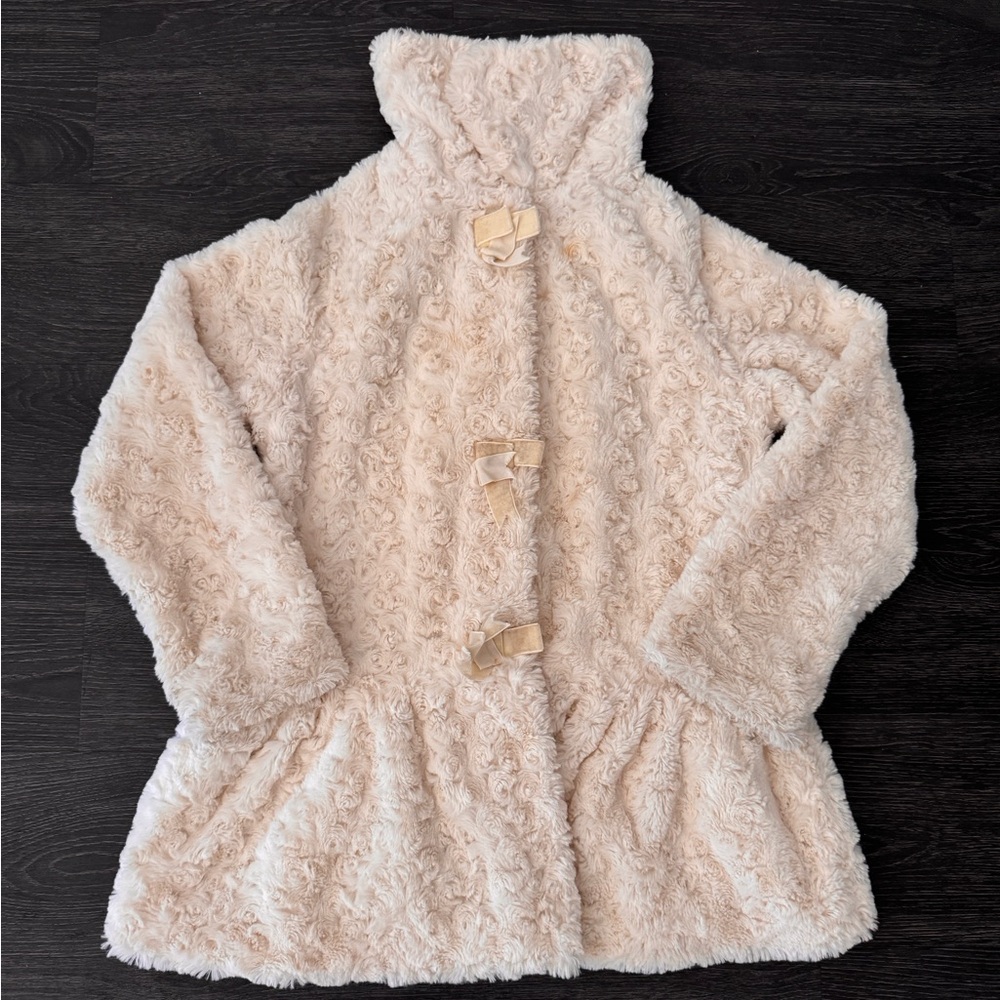 Girls Me Jane Kids Elegant 
Fall Cream White Jacket Size Large